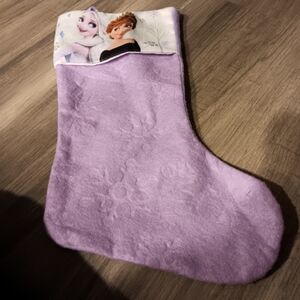 Purple Disney Frozen Christmas Stocking